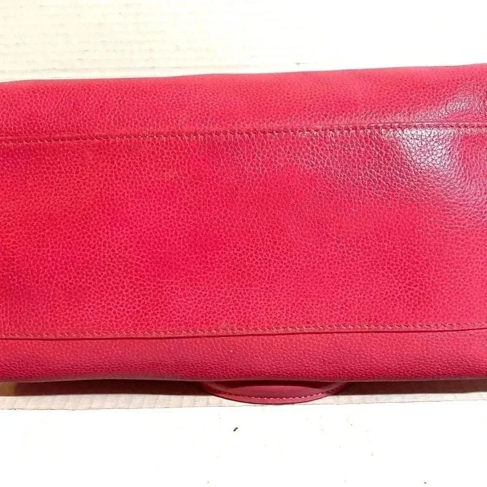 Longchamp pink leather satchel handbag - Picture 3 of 12